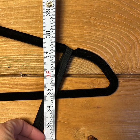 Black Button-Front Dress Womens pockets Midi Adjustable Straps Medium sleeveless - Picture 3 of 12